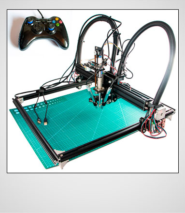 PSE-22. Motorized pick and place machine controllable by GamePad