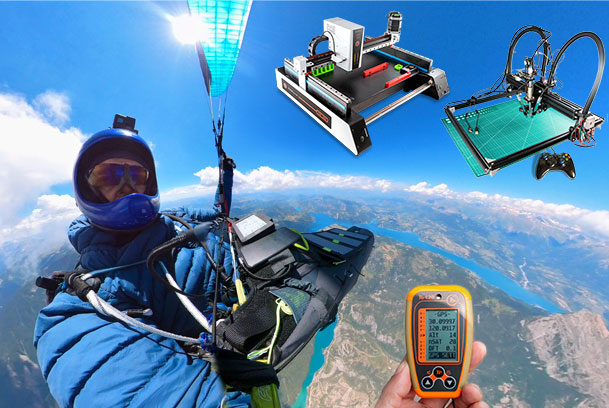 Maurizio Romano flying paragliding in France